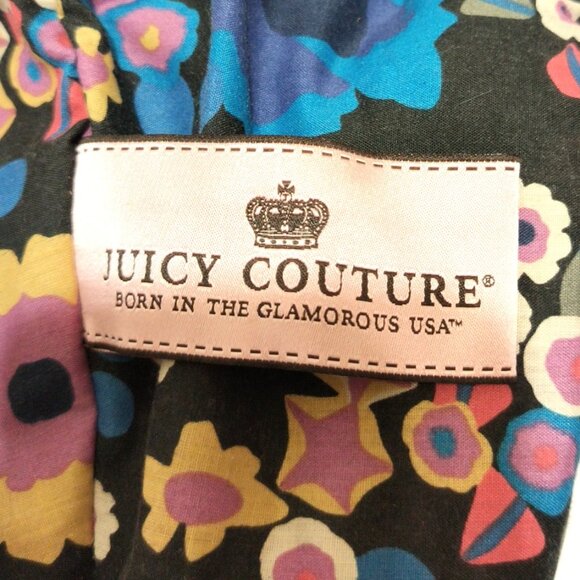 Gorgeous Vintage Y2K Juicy Couture Bag Dark Blue Velour Chain Strap Purse - Picture 7 of 8